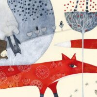 E. Peterson-Särgava. Old Tales about Reynard the Fox, EKM, 2019, watercolour, lead pencil, collage