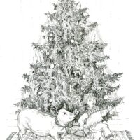 Anne-Catherine Vestly. „Väike tänu Antonilt”, 2002, tindipliiatsi joonistus