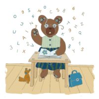 Tiia Toomet. „Karu Lillekäpa sügissajud” komplektist „Karu Lillekäpa aastaajad”, 2008, tindipliiats, arvutitöötlus