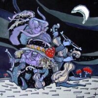 Piip, Marika. „Öäk ja Böö”, 2010, segatehnika