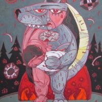 Kreutzwald, Fr. R. „Rõugutaja tütar”, 2008, segatehnika