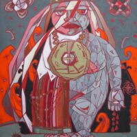 Kreutzwald, Fr. R. „Rõugutaja tütar”, 2008, segatehnika