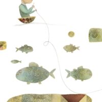 „Elas kord...”. Z. Topelius „Rätsepast, kes Soome- ja Rootsimaa kokku õmbles”, 2008, akvarell, harilik pliiats