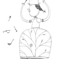 Piret Raud. „Teistmoodi printsessilood”, 2013, tušš