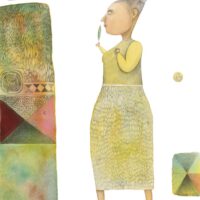 „Elas kord...”. Z. Topelius „Rätsepast, kes Soome- ja Rootsimaa kokku õmbles”, 2008, akvarell, harilik pliiats