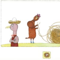 Piret Raud. „Härra Linnu lugu”, 2009, tušš, akvarell