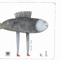 Illustratsioon „Kala kingad”, 2011, tušš, akvarell