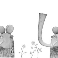 Piret Raud. „Trööömmmpffff ehk Eli hääl”, 2016, tušš, akvarell