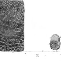 Piret Raud. „Trööömmmpffff ehk Eli hääl”, 2016, tušš, akvarell