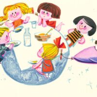 Ellen Niit „Taeva võti”, 1967 (2012), akvarell, värvipliiats