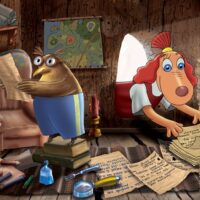 Janno Põldma. „Lotte ja kuukivi saladus”, Eesti Joonisfilm, 2013, harilik pliiats, arvutitöötlus