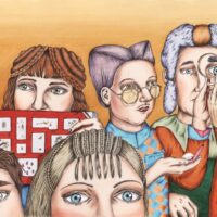 Dino Buzzati. „Maailma loomine”, Orecchio Acerbo, 2015, harilik pliiats, akvarell