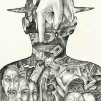 Dino Buzzati. „Maailma lõpp”, 2014, harilik pliiats