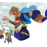 Jaanuar. Veiko Märka. „Kuidas kuud endale mütsid said“, 2019, akvarell, värvipliiats