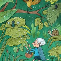 Reet Bobõlski. „Mustikavõõpaja ja teised lood“, Koolibri, 2017, digijoonistus