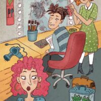 Kairi Look. „Peeter, sõpradele Peetrike“, Tänapäev, 2014, harilik pliiats, arvutitöötlus