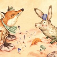 Hilli Rand. „Aitäh, kõht on täis!“ Rahva Raamat, 2018, akvarell ja guašš