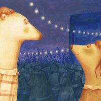 Gerda Märtens. Virmalised, Koolibri, 2020, guašš