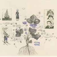 Indrek Koff. "Kui ma oleksin vanaisa", 2020, ofort, akvatinta, tušš, akvarell