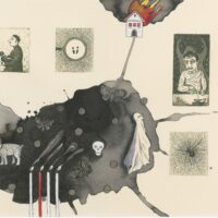 Indrek Koff. "Kui ma oleksin vanaisa", 2020, ofort, akvatinta, tušš, akvarell