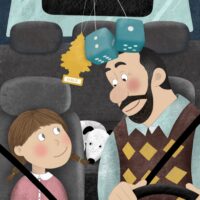 Inga Lunge. Nora suvevaheaeg. Tammerraamat, 2025, digijoonistus